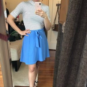 American apparel blue wrap skirt